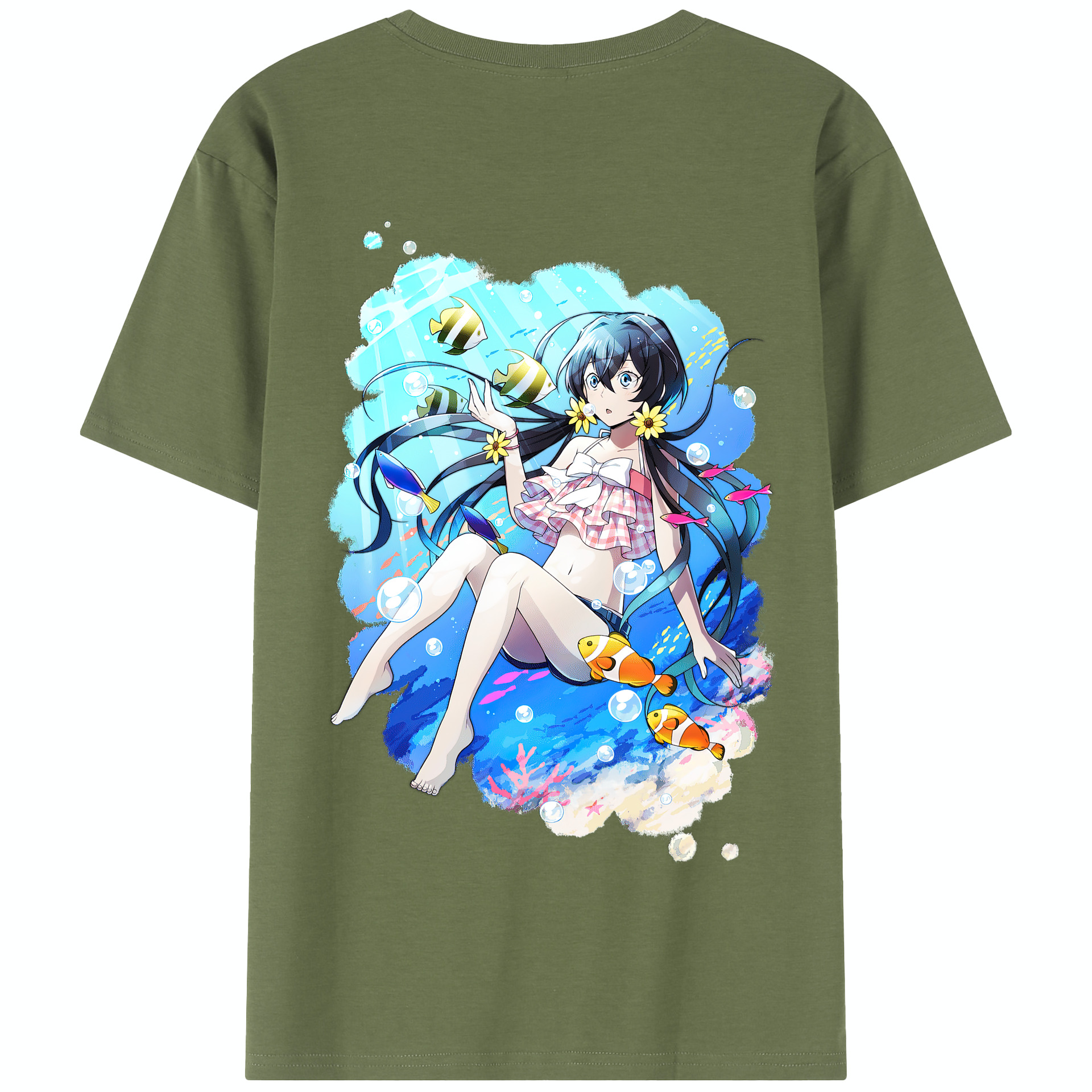（画像用） 文豪ストレイドッグス Bungo Stray Dogs 綿100％半袖Tシャツ（背面プリント）
